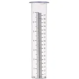 Regenmesser, 17,8 cm Kunststoff-Regenmesser, Ersatzrohr, frostsicher und rissfest, Outdoor-Regenmesser, genaue Regenmesser für den Außenbereich für Terrasse, Rasen und Garten