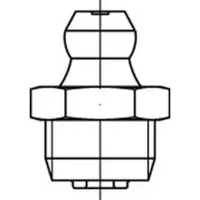 Industrial Quality Supplies DIN 71412 Kegelschmiernippel A 4 M