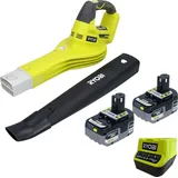 Ryobi OBL1820S Akku Laubbläser 18 V 245 km/h + 2x Akku 5,0 Ah + Ladegerät