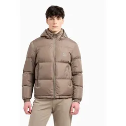 Armani Exchange für Herren. XM000348AF12286U6107 Braun gesteppte Jacke (S), Lässig, Polyamid