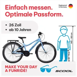 coolmobility gmbh S'cool troX 26 Zoll RH 38 cm blau