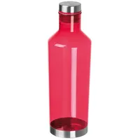 MacMa Transparente Trinkflasche aus Tritan, 800 ml, rot