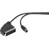 SpeaKa Professional DIN-Anschluss / SCART AV Anschlusskabel [1x Mini-DIN-Stecker - 1x SCART-Stecker]