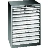 Schubladenschrank grau H1000, 10 Schubladen