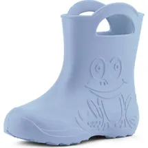 Ladeheid Eva Kinder Gummistiefel für Jungen Mädchen Regenschuhe LA-CA-01 (Hellblau, 34/35 EU). - 34/35