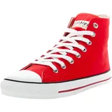 Ethletic White Cap Hi Cut Sneaker cranberry red just white
