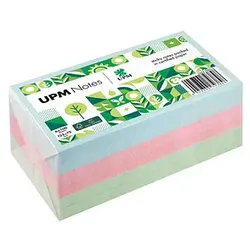 UPM Notes Pastellmix Haftnotizen doppelte Haftung farbsortiert, 6 Blöcke