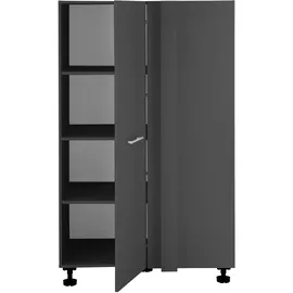 laundreezy Eckschrank 100 x 162 x 68 cm Grau