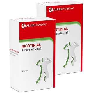 2x Nicotin AL 1 mg/Sprühstoß Spray 2x2 St
