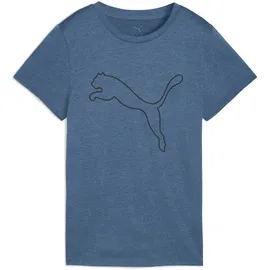 Puma TAD ESS Heather Logo T-Shirt blau XS