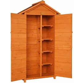 prestige home living outdoor Werkzeugschrank Holz 88 x 45,5 x 168 cm Braun