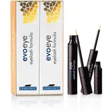 EVOBEAUTÉ Vorteils-Set evoeye Eyelash Formula 3ml + 1ml I Wimpernserum für lange & volle Wimpern in 6-8 Wochen I Lash Serum I Wimpern Serum mit revitalisierenden Peptiden