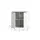 xonox Kommode Stone 86 x 88 x 41 cm Weiß