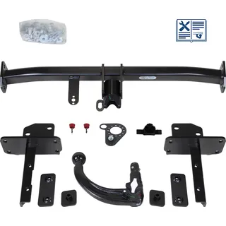 Oris Anhängerkupplung abnehmbar inkl. Westfalia E-Satz 13polig spezifisch - HONDA CIVIC X Schrägheck