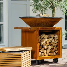 Ofyr Feuerplatte 100 cm Corten