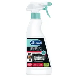 Dr. Beckmann Backofen und Grill Power Gel, Backofen-Reiniger, Kraftvoller Reiniger für Backofen und Grill gegen Eingebranntes sowie Fett, 375 ml - Flasche