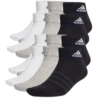Adidas Socken 12er Pack in Schwarz/Grau/Weiß | Gr.: 46-48