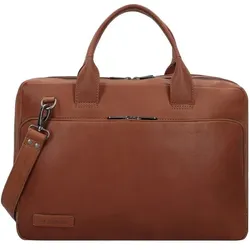 Plevier Structure Petronas Aktentasche Leder 40 cm Laptopfach  braun