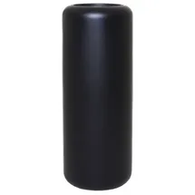 Vivanno Pflanzgefäß Bodenvase Fiberglas Schwarz Matt MERA 90xD35 cm