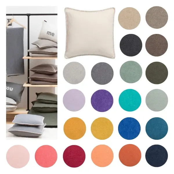 David Fussenegger Kissenhülle Sylt 'Uni' (Farbe: Anthrazit / Größe: 50 x 50 cm)