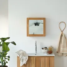Tikamoon Spiegelschrank aus Teak 43 Jill mit Spiegeltür