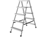 Vago-Tools Trittleiter Klappleiter Haushaltsleiter 2x5 Stufen