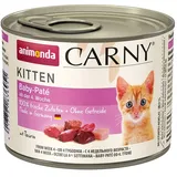 animonda Vom Feinsten Carny Kitten Katzenfutter, Nassfutter Katzen bis 1 Jahr, Baby-Paté , 6 x 200 g