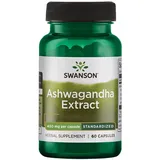 Swanson, Ashwagandha Extract, 60 glutenfreie Kapseln, 900mg Ashwagandhawurzel-Extrakt je Dosis, Sojafrei, GMO frei, Geschmacksneutral