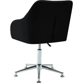 vidaXL Bürostuhl Stoff schwarz