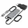 Hama USB-Hub 4 Ports USB 3.2 Gen1, inkl. USB-C-Adapter und Netzteil