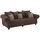 Home Affaire Big-Sofa HOME AFFAIRE "King Henry Mega Sofa, viel Platz, Breite 242cm, Federkern", braun (kakao), B:242cm H:90cm T:103cm, Samtcord »Ribbon« (88% Polyester 12% Polyacryl);Luxus-Microfaser (100% Polyester), Sofas, Big-Sofa, in legerer Polsterung und vielen 