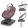 lionelo BLOSSOM Elektrische Babywippe bis zu 9 kg Babyliege Verstellbare Rückenlehne Natürliches Schaukeln 5 Geschwindigkeiten Ergonomischer Sitz Bluetooth-Fernbedienung, 5 Melodien