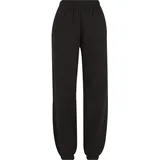 URBAN CLASSICS Jogginghose URBAN CLASSICS "Urban Classics Ladies Basic Essential Sweatpants", Damen, Gr. XS, US-Größen, schwarz, 70% Baumwolle, 30% Polyester, unifarben, normal, Hosen Jogginghose