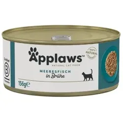 Applaws Nassfutter Katze Adult in Brühe Seefisch 24x156 g