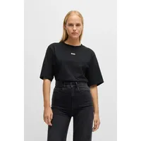 Boss ORANGE T-Shirt Enis Premium Damenmode mit weiten Ärmeln schwarz XL (42)