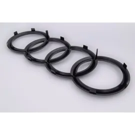 Audi Kühlergrill Ringe Black Edition Emblem Schwarz