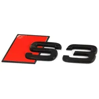 Audi S3 schwarz Tuning Exclusive Black Edition Emblem