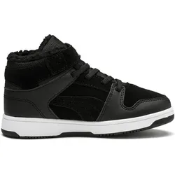 PUMA Kinder Freizeitschuhe Puma Rebound Layup Fur, PUMA BLACK-PUMA WHITE, 32