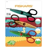 Fiskars FISKARS® Kinderschere Sumpftiere 3 verschiedene Farben 13,0 cm, 3 St.