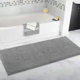 Extra großer Badteppich, lange Badematte, 80 x 160 cm, ultraweiche Chenille-Teppiche, rutschfest und wasserabsorbierend, Badewannen-Bodenmatte, Läufer für Badezimmer, Schlafzimmer, Küche