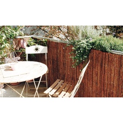 Rindenmatte in 300 x 90 cm - Sichtschutz aus geschälten Baumrinden - Sichtschutzmatte mit verzinktem Draht - Baumrindenmatte für Balkon & Garten