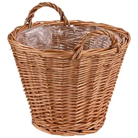 DEMA Weiden Pflanzkorb 30 cm mit Folie