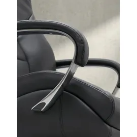 KADIMA DESIGN Chefsessel Echtleder Schwarz