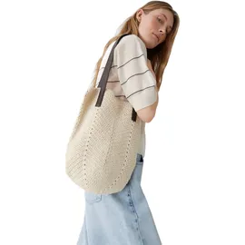 Opus Asole Shopper Baumwolle Beige