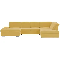 Lounge Collection Wohnlandschaft mit verschiedenen Funktionen Spencer , gelb , Maße (cm): B: 382 H: 102 T: 260.0