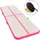 vidaXL Aufblasbare Gymnastikmatte mit Pumpe 400x100x10 cm PVC Rosa