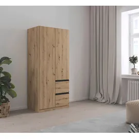 Rauch Drehtürenschrank Costa 91 x 197 x 54 cm Braun
