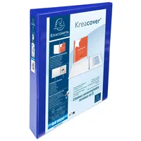 Exacompta 10x Ringbuch »Kreacover« 25 mm-Ring-ø Blau