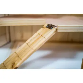 Hti-Living Kleintierkäfig Hamsterkäfig 80 x 40 x 43 cm beige