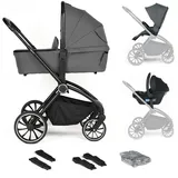 BabyGO 3in1 Kombikinderwagen, Harmony, grau